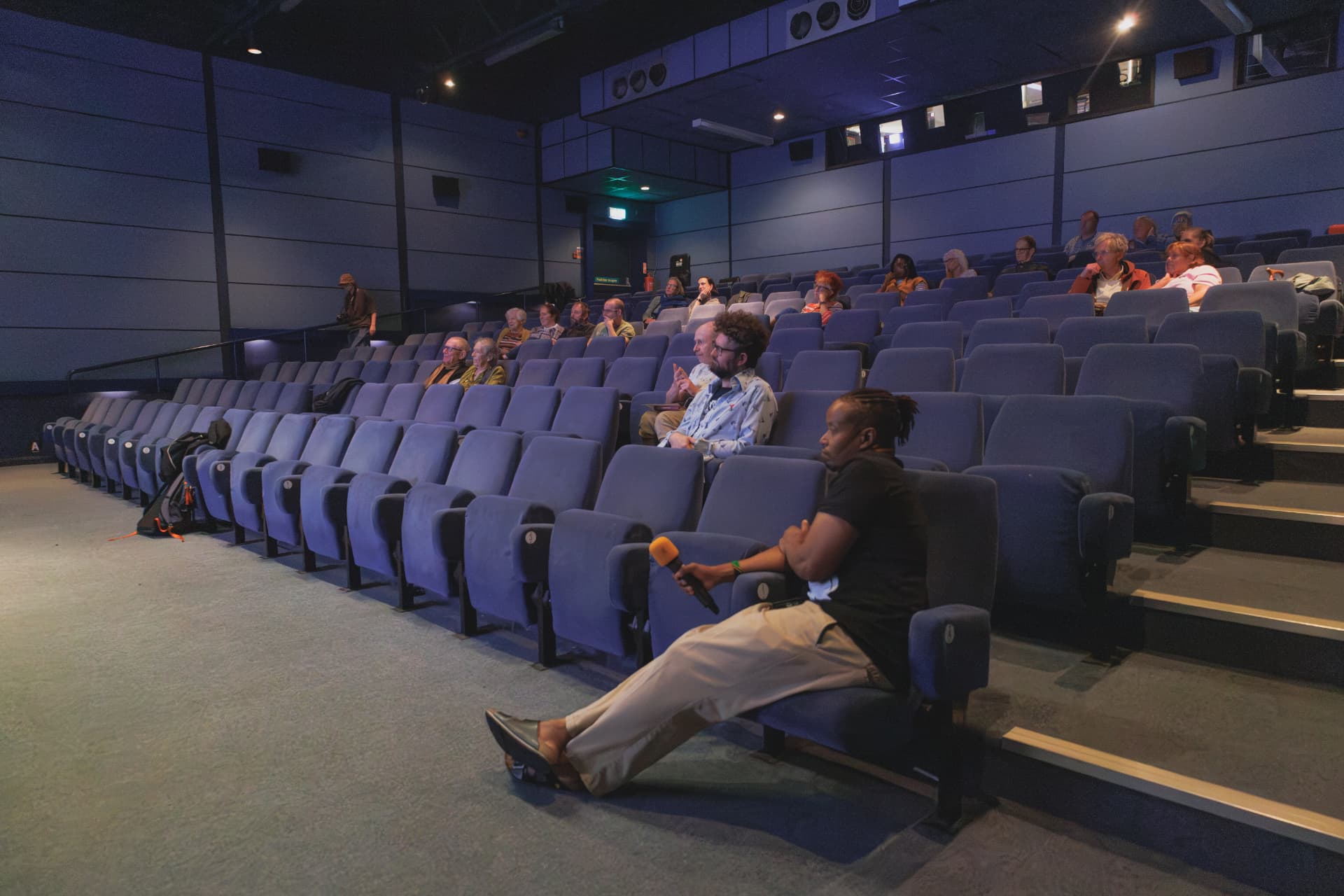 The audience in Cinema 1 ahead of the Watch Africa Q&A, Chapter Arts Centre, Cardiff