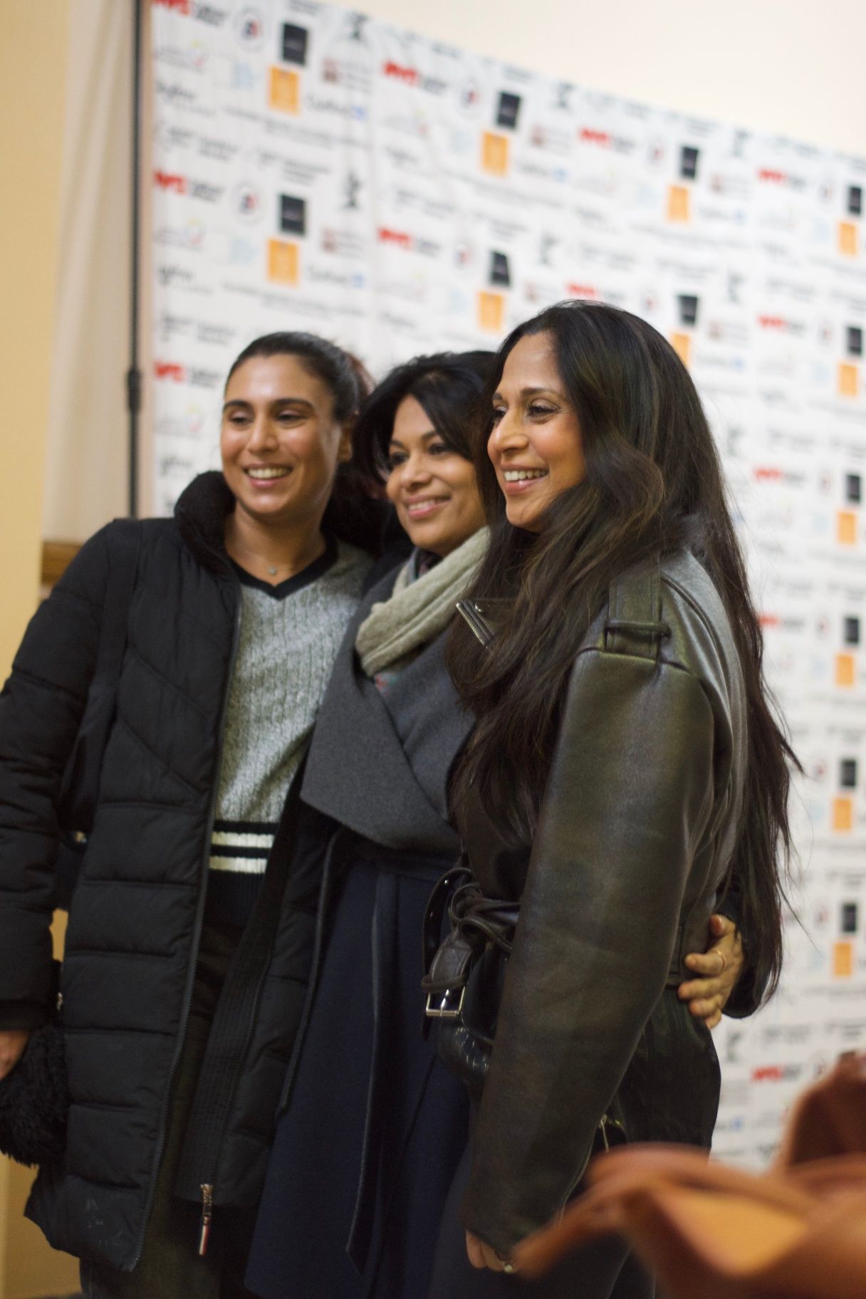 Mickey, Kay Prashad, and Sabrina Mihos at the ADIFF reception, Columbia University