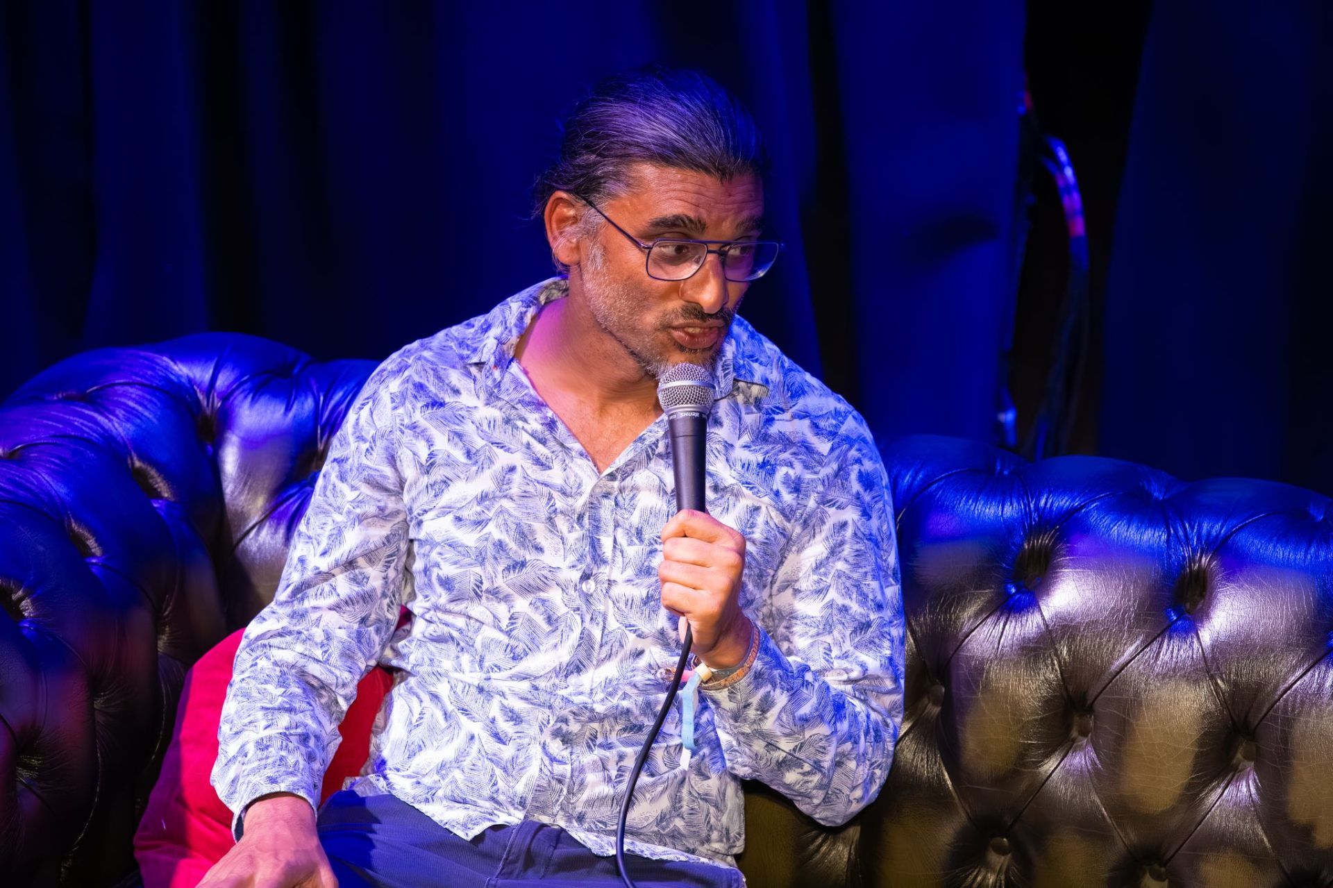 Director Johan Nayar during the Q&A at The Brook, Southampton