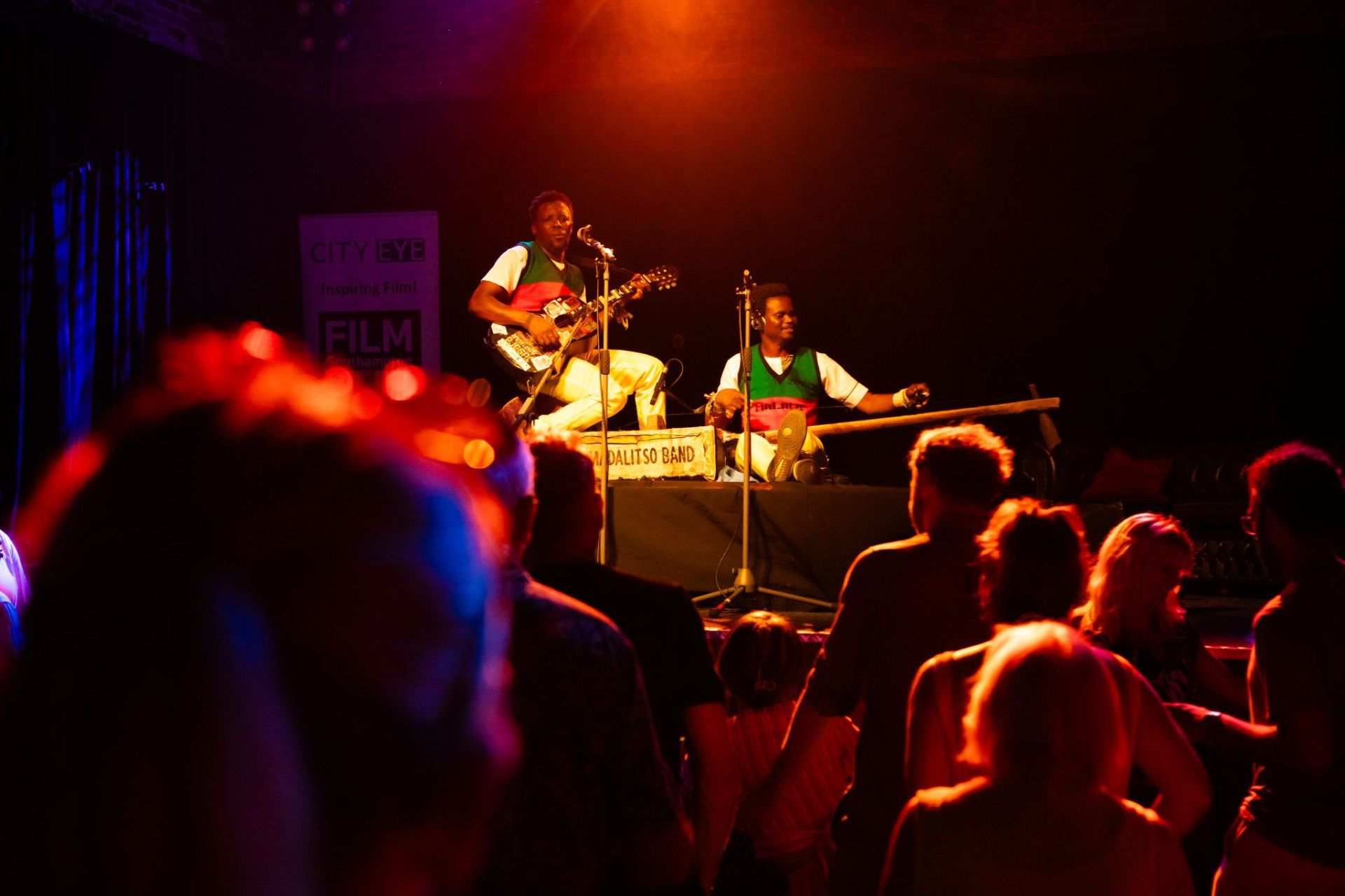 Madalitso Band on stage with the crowd dancing at The Brook, Southampton
