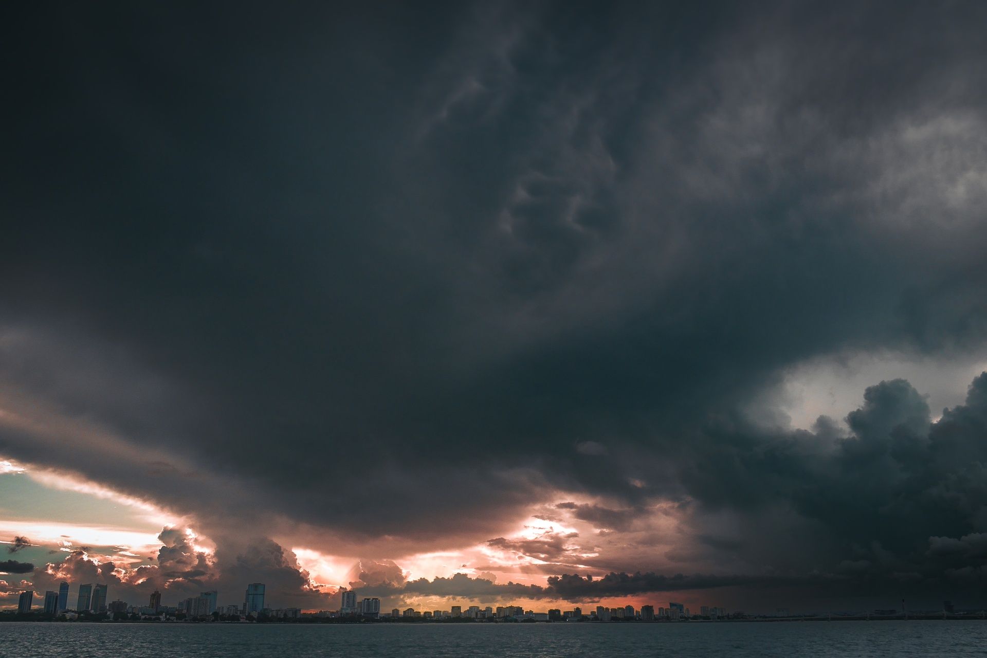 Storm clouds on the return to Dar es Salaam from Zanzibar, 2023