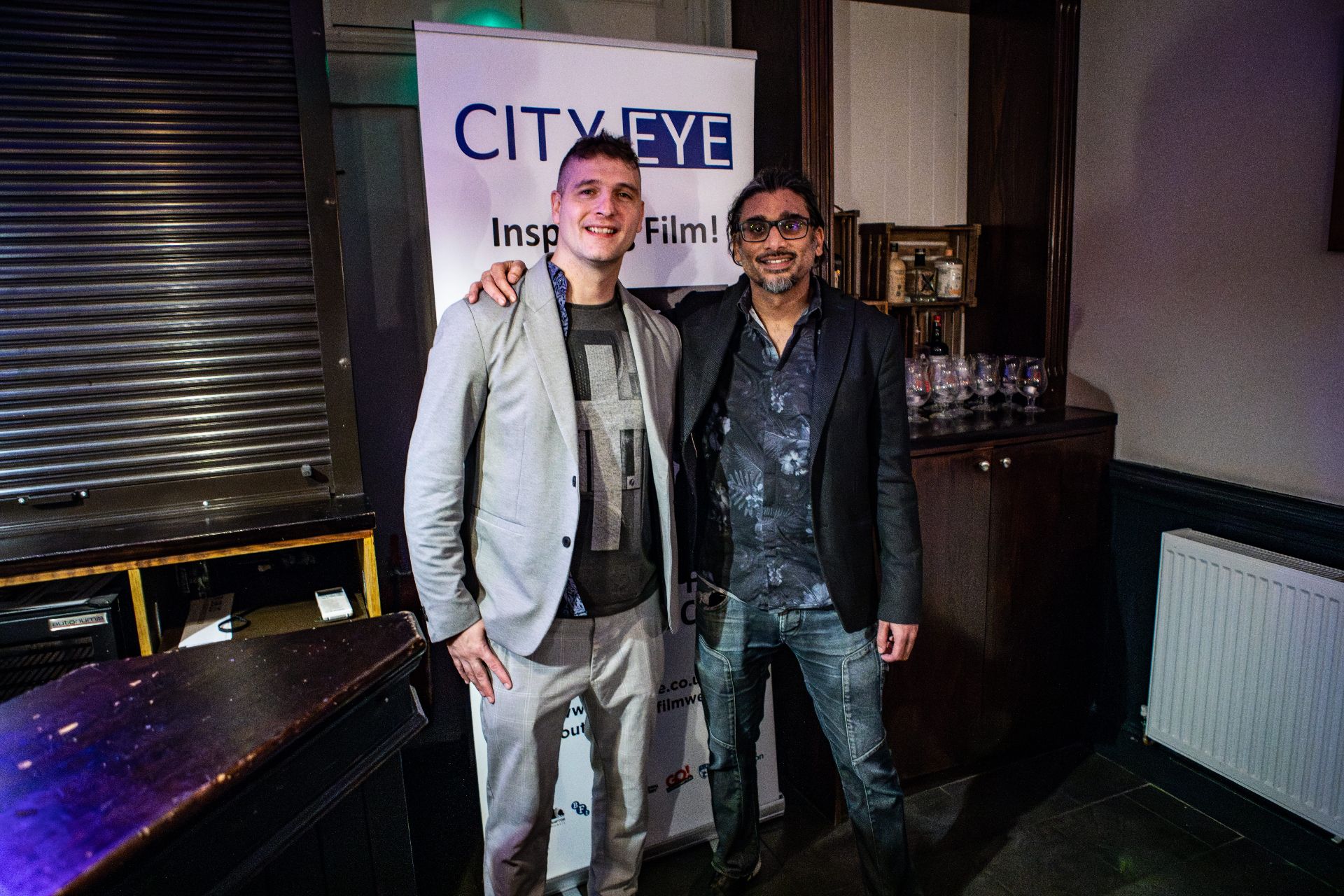 Director Johan Nayar with Fraser Bennett at Southampton Film Week