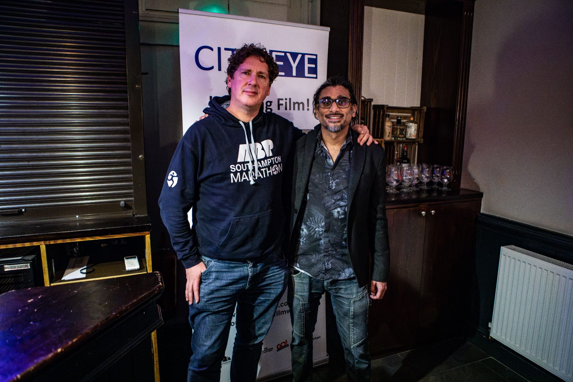 Director Johan Nayar with actor Jamie Lee Hill at Southampton Film Week