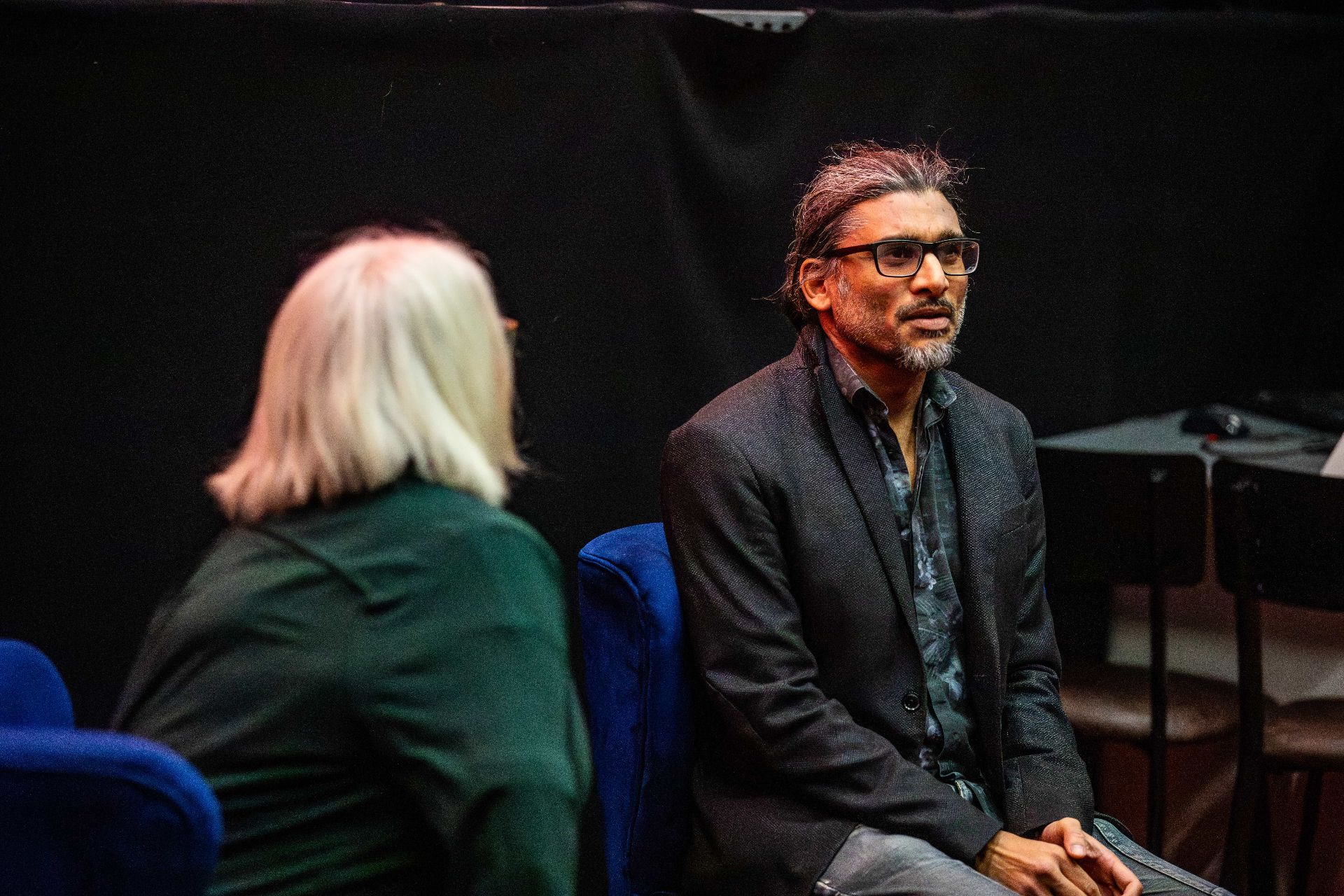 Director Johan Nayar in conversation with Susan Beckett during the Banjo Boys Q&A at Southampton Film Week